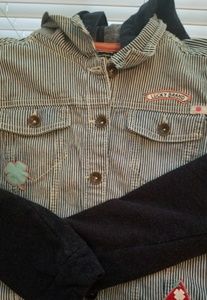 Lucky Brand Jeans Hooded Denim Jacket